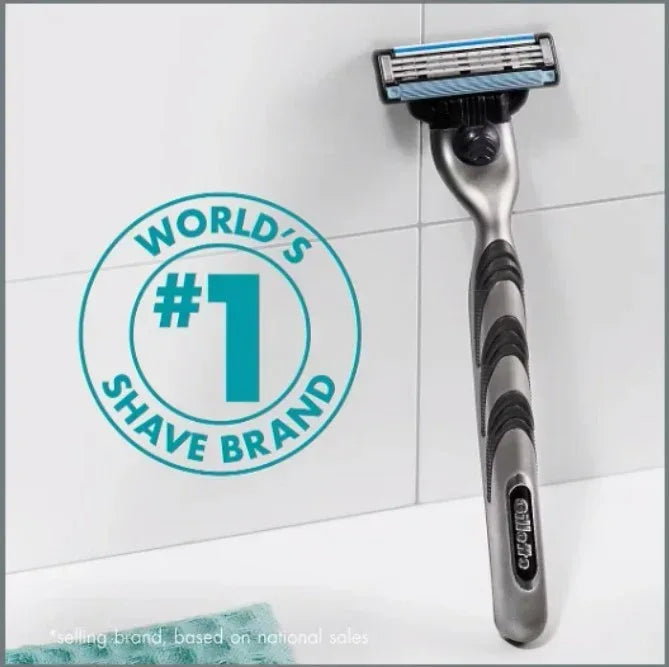 Gillette Mach3 Razor Blade Refills, Razor Cartridges, Razor Refills for Men, Lubrication Strip, 20 ct.