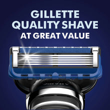 Gillette 5-blade razor head with blue frame