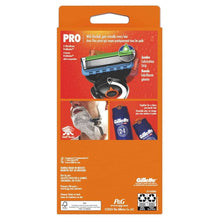 Gillette ProGlide razor in an orange retail blister package