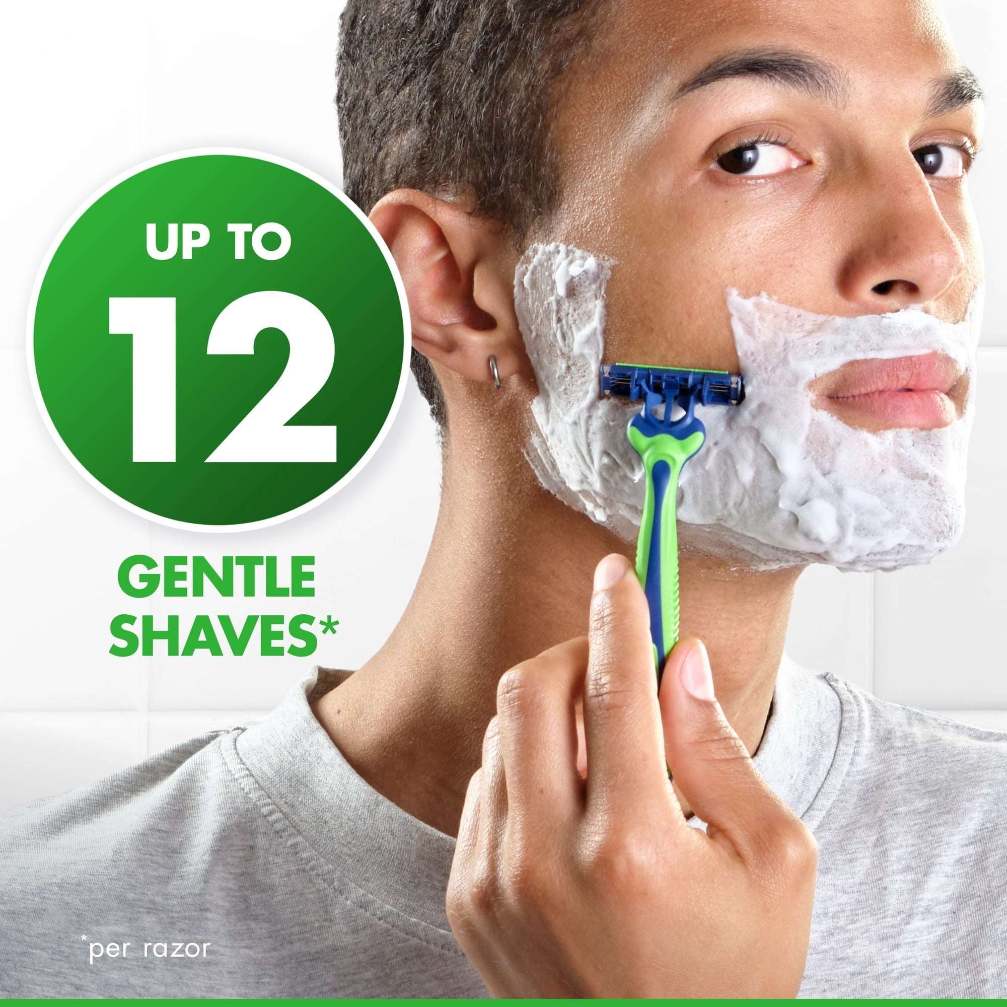 Gillette Sensor3 Sensitive Men's Disposable Razor, 7 Razors