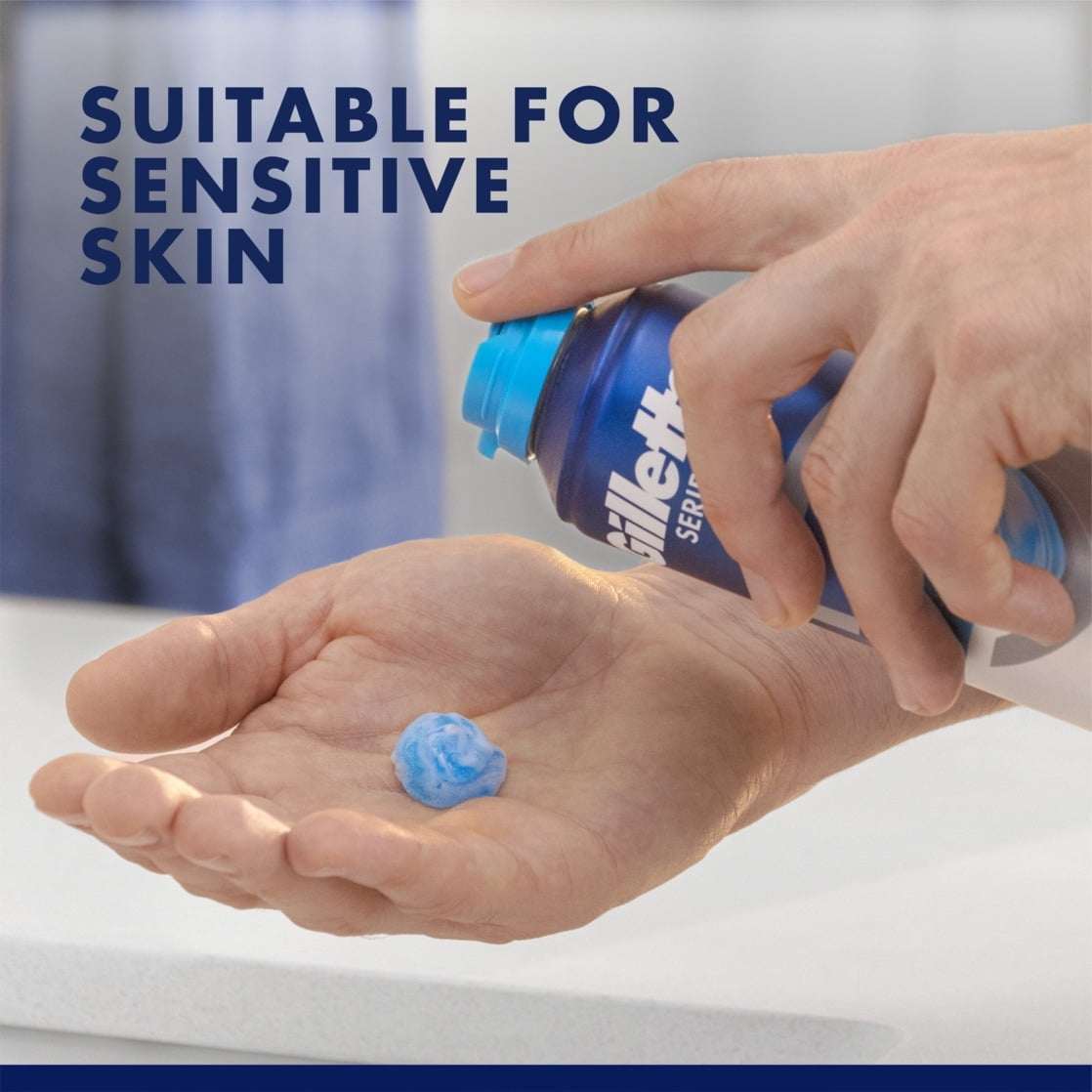 Gillette Series Moisturizing Shave Gel for Men with Cocoa Butter, Twin Pack (2-7oz Cans), 14oz