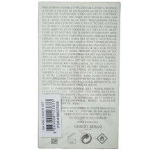 Giorgio Armani Acqua di Gio eau de toilette box back with barcode and warnings