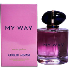 Giorgio Armani My Way eau de parfum bottle and pink product box