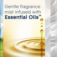 Essential oils mist graphic with golden oil droplets and ripples for Glade refills