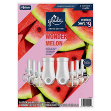 Scented oil warmer starter kit packaging with two white warmers and six refill bottles