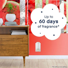 Plug-in scented oil warmer device with up to 60 days fragrance callout