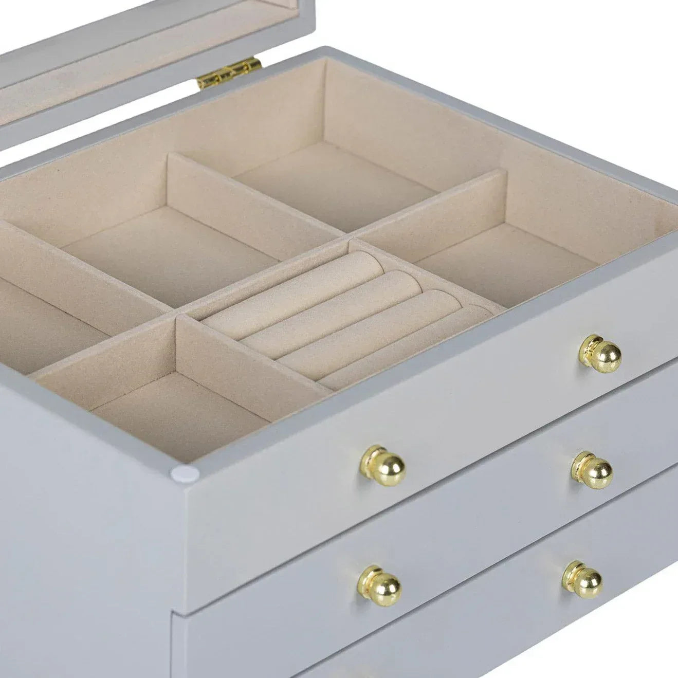 Glass Lift Top Jewelry Box - USA MEGA SHOP