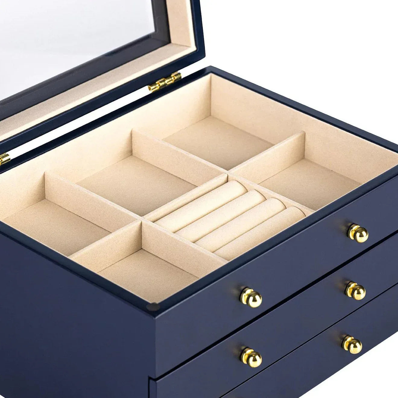 Glass Lift Top Jewelry Box - USA MEGA SHOP