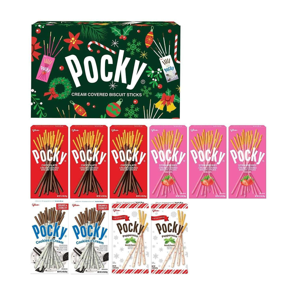 Glico Pocky Holiday Flavors Variety Pack, 10 pk. - USA MEGA SHOP