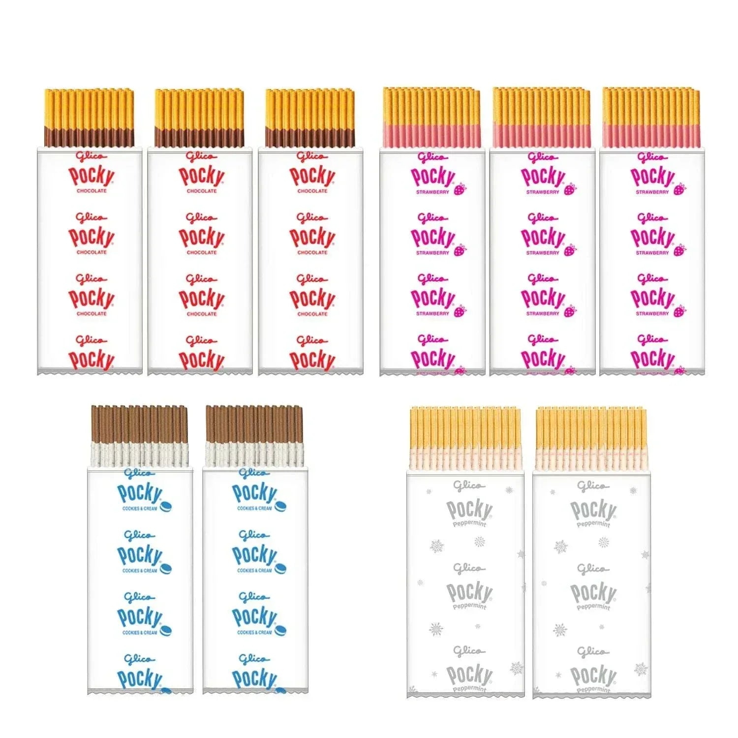 Glico Pocky Holiday Flavors Variety Pack, 10 pk.