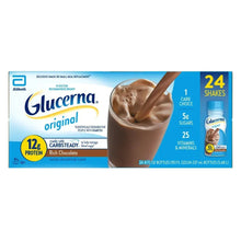Diabetic nutrition shake box with chocolate shake image, 24-pack