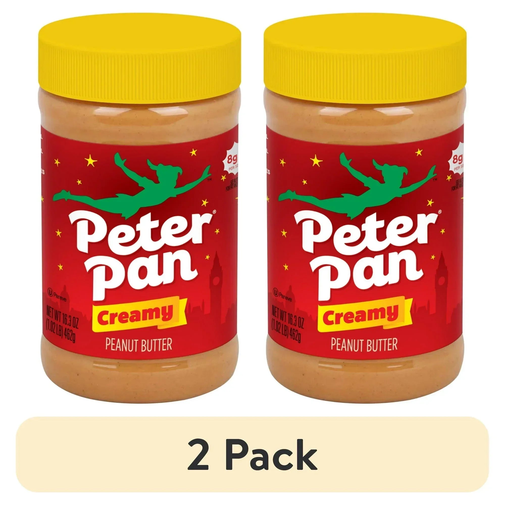 Peter Pan Creamy Peanut Butter,Smooth, Gluten Free Peanut Butter, 16.3 oz Jar
