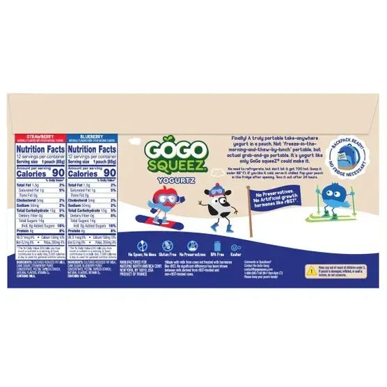 GoGo SqueeZ Yogurtz, Variety Pack, 3 oz, 24-count