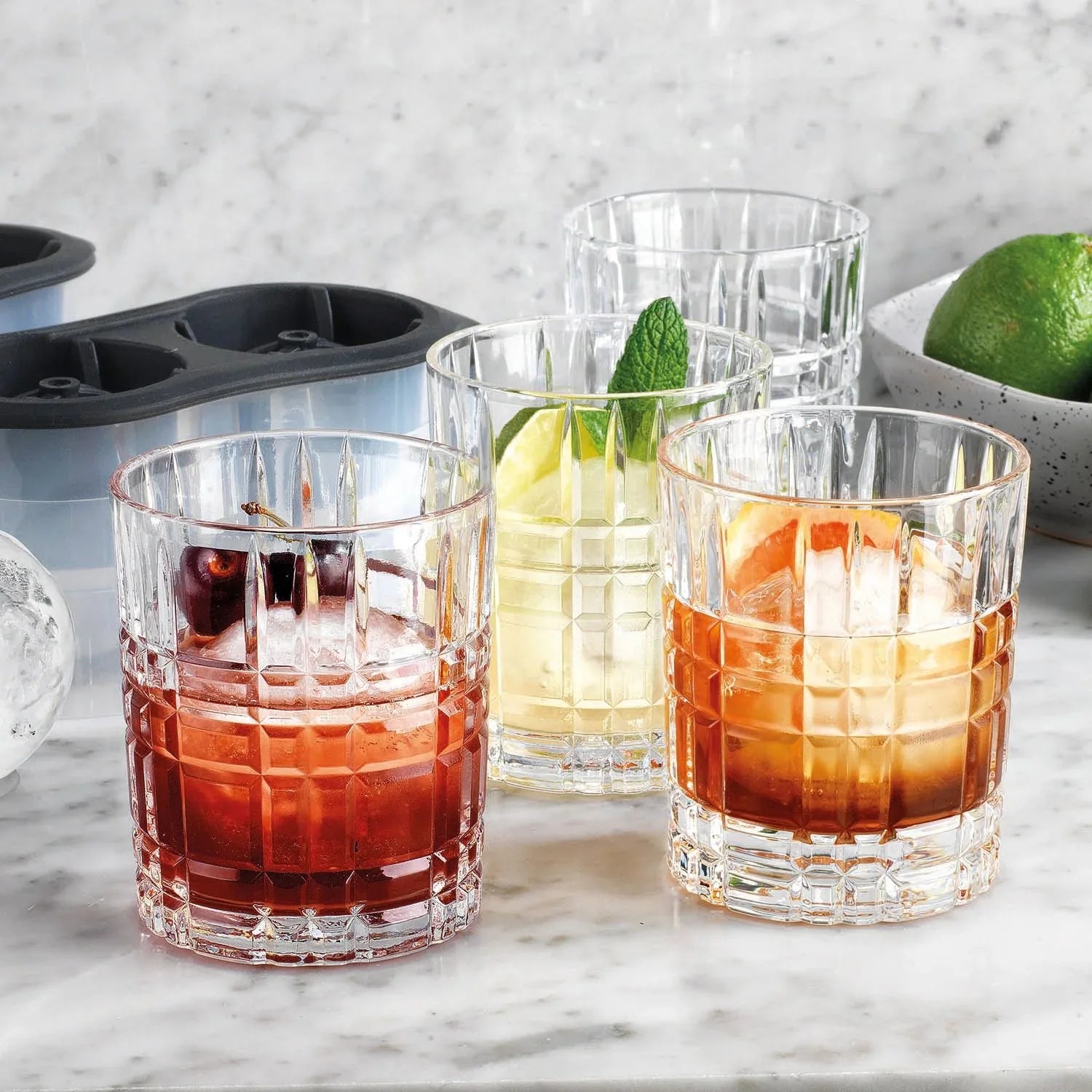 Godinger Whiskey Chiller 6-Piece Set, Assorted Styles - USA MEGA SHOP
