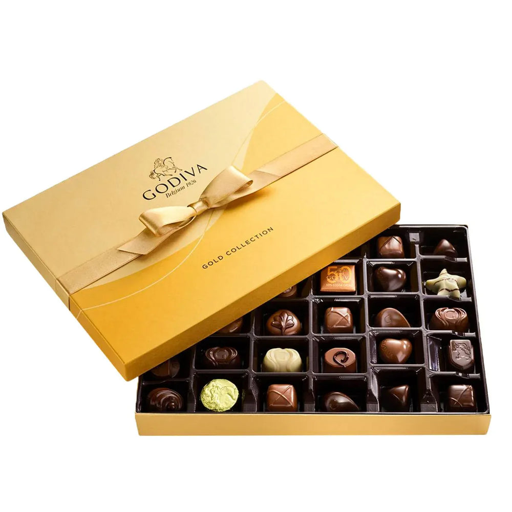 Godiva Assorted Chocolate Gold Collection Gift Box 36-pieces - USA MEGA SHOP