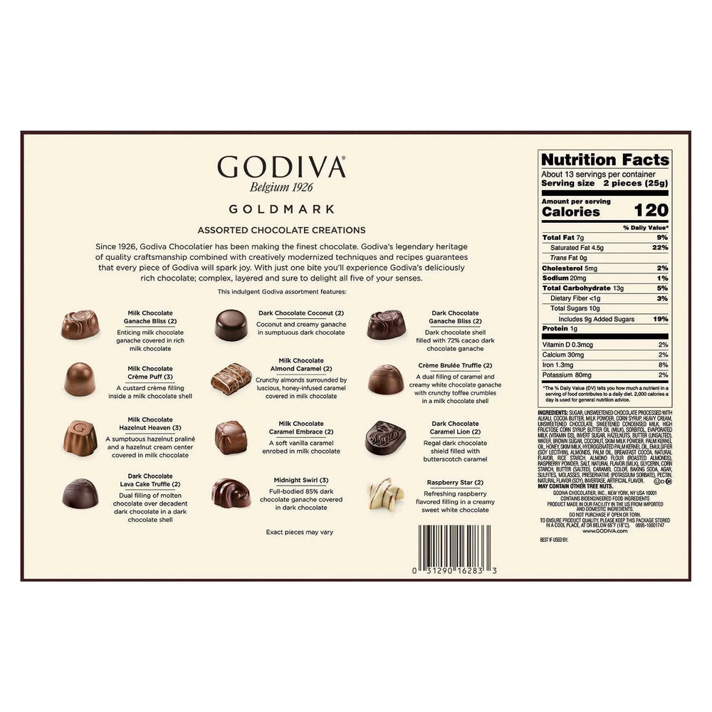 Godiva Goldmark Assorted Chocolate Gift Box, 4 Pack, 108 Total Pieces - USA MEGA SHOP