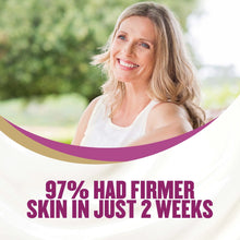 Gold Bond Age Renew Neck & Chest firming cream promotion with smiling woman