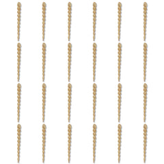 Gold Glitter Icicle Christmas Ornaments, 5.3", 24 Count, by Holiday Time - USA MEGA SHOP