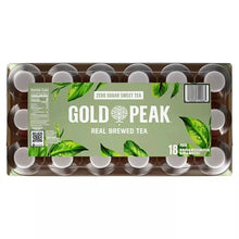 Zero sugar sweet tea bottle tray with Gold Peak label, 10 bottles.