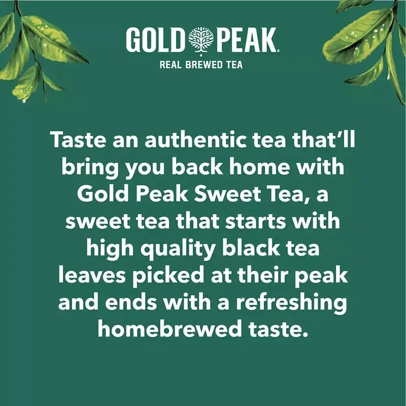 Gold Peak Sweetened Iced Tea, Bottles, 18 pk./16.9 fl. oz.