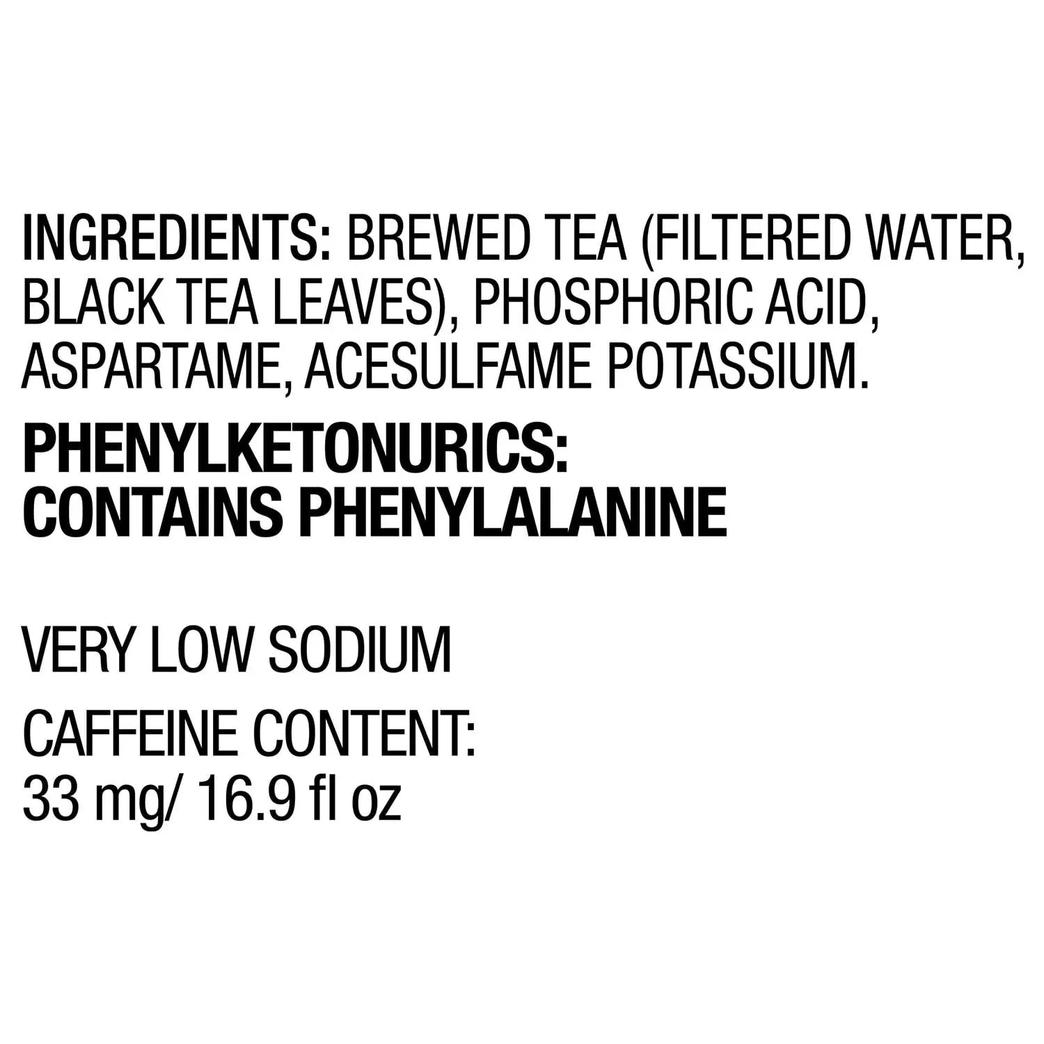 Gold Peak Tea Zero Sugar Sweet Tea 16.9 fl. oz., 18 pk.