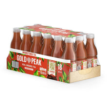 Gold Peak unsweetened tea carton showing 10 bottles on the side