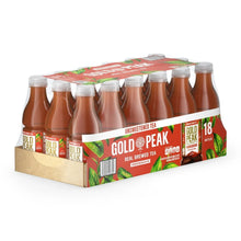 Gold Peak unsweetened tea 18-bottle carton, real brewed tea label
