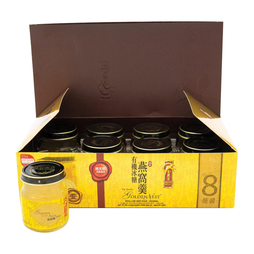 Golden Nest Premium Bird Nest Soup, Original, 75 ml Bottles, 8-count, 2-pack - USA MEGA SHOP