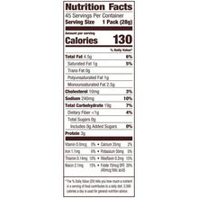 Cheddar baked snack crackers Nutrition Facts, 1 pack 28g, 130 calories
