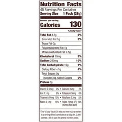 Goldfish Baked Snack Crackers, Cheddar, 1 oz, 45-count