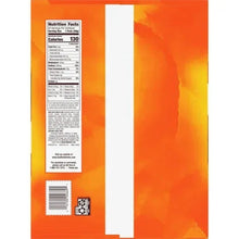 Cheddar baked snack crackers Nutrition Facts panel and barcode on box back