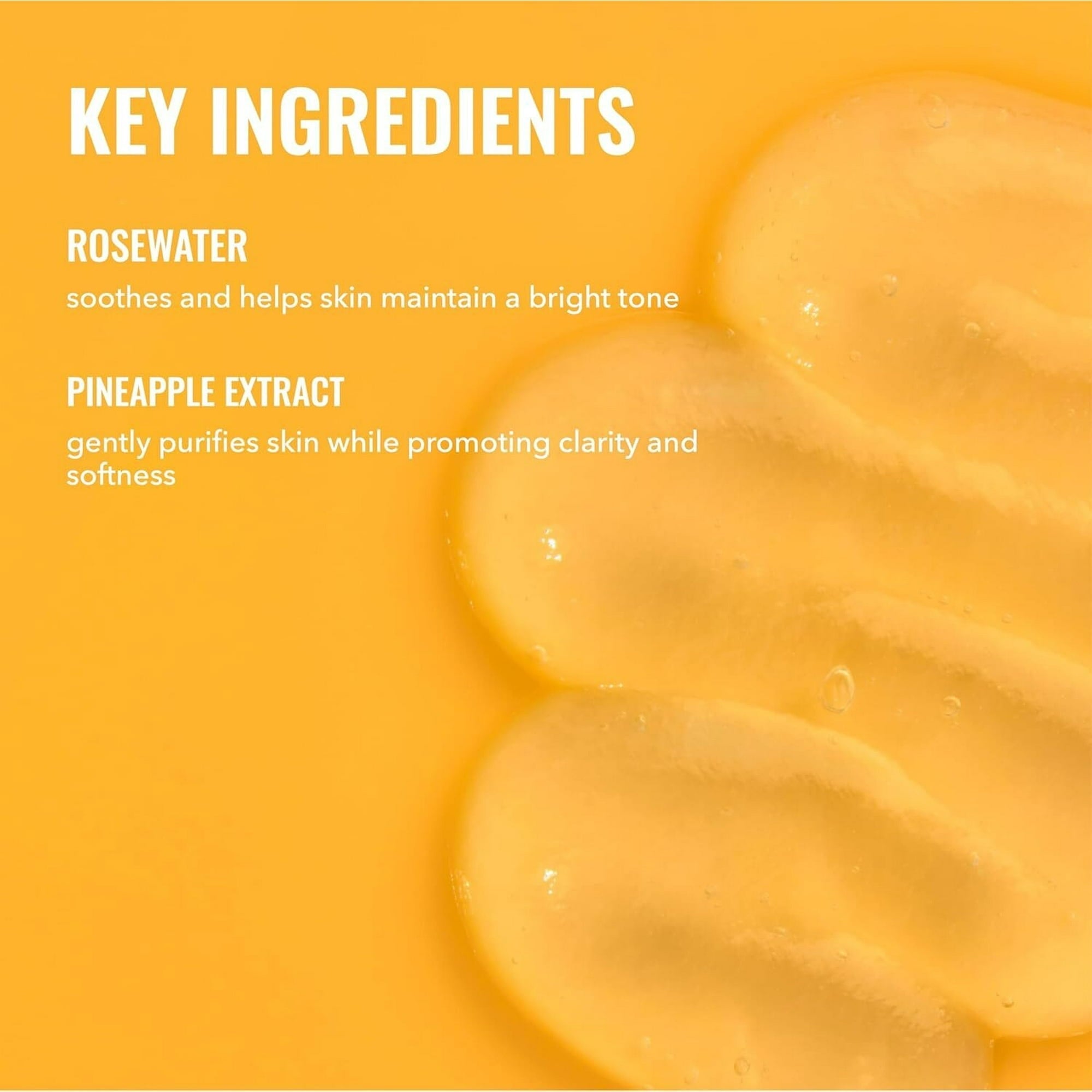 Good Molecules Hydrating Facial Cleansing Gel - Face Wash with Rosewater and Pineapple Extracts to Brighten, Cleanse, & Moisturize, Skincare for Face, 6.7 fl oz
