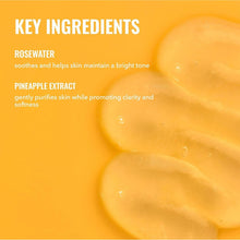 Hydrating facial cleansing gel texture swirl in orange gel