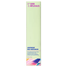 Lightweight daily moisturizer carton, mint green with product logo on front.