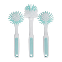 GoodCook PROfreshionals 3-Piece BPA-Free Kitchen Dish Brush Set, Teal - USA MEGA SHOP