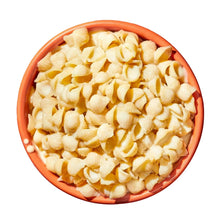 Cheddar shell pasta in a bowl with shell-shaped noodles
