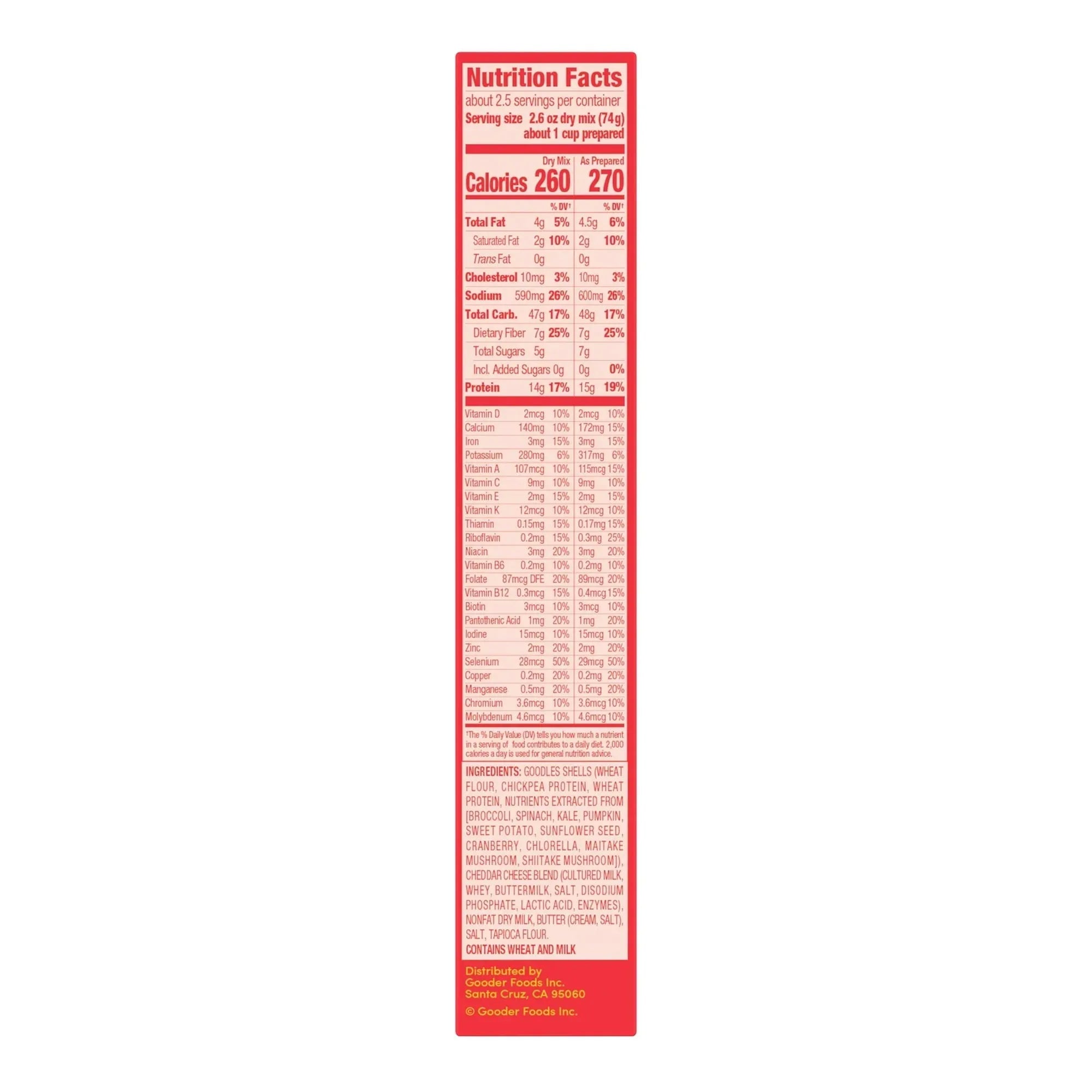 Goodles Mac & Cheese Shella Good Noodles, Cheddar, Shells, 6 oz; Brand: GOODLES - USA MEGA SHOP