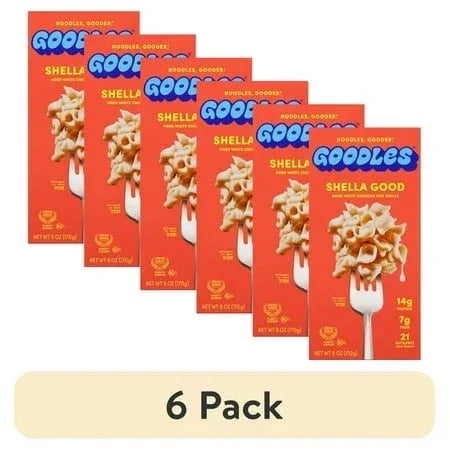 Goodles Mac & Cheese Shella Good Noodles, Cheddar, Shells, 6 oz; Brand: GOODLES - USA MEGA SHOP