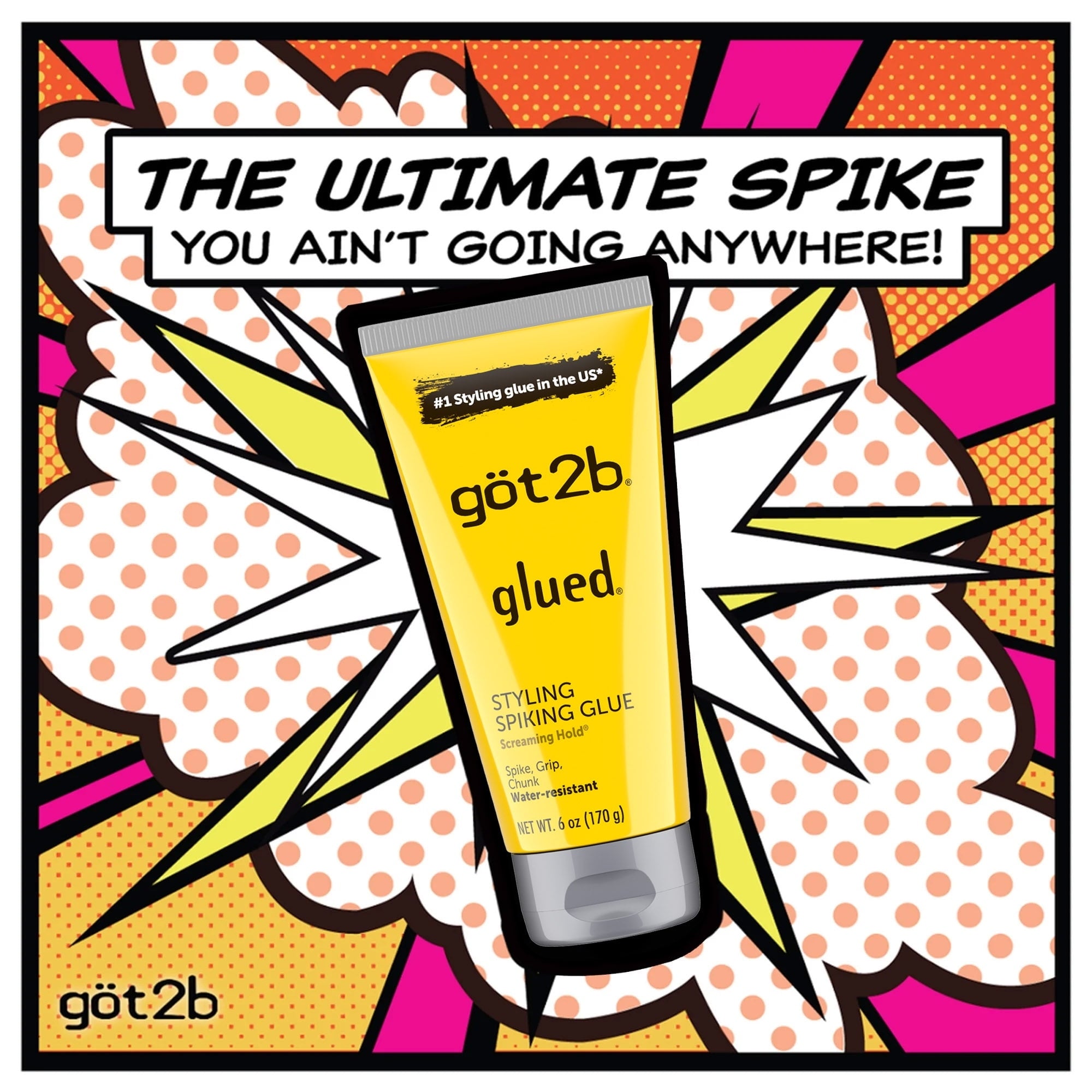 Got2b Glued XL Styling Spiking Hair Gel, 8.4 oz (PACK OF 3 )