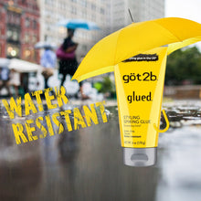 Yellow got2b glued styling spiking hair gel tube with gray base