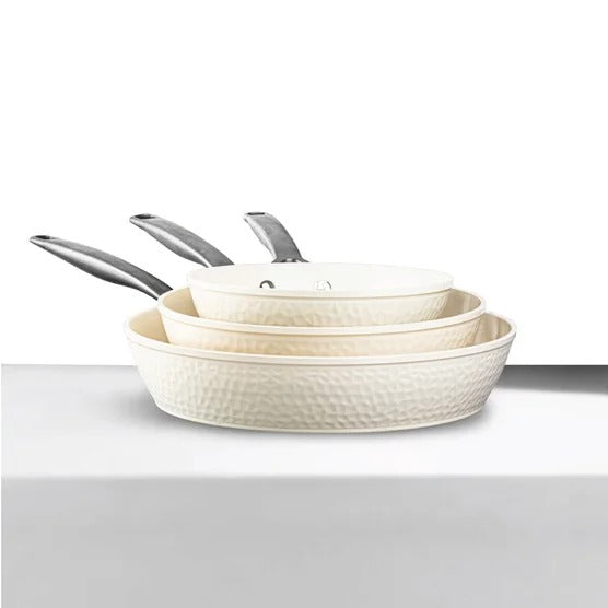 Gotham Steel Pro Hammered Ceramic Non-stick 3-piece Skillet Set
