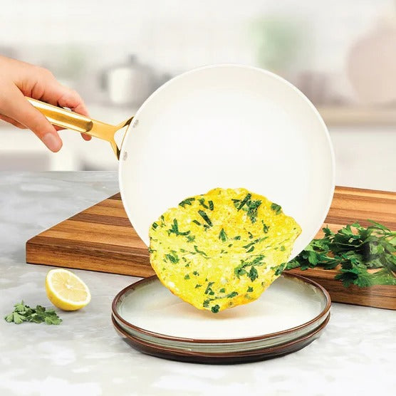 Gotham Steel Pro Hammered Ceramic Non-stick 3-piece Skillet Set