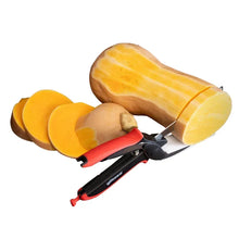 Gotze 3-in-1 kitchen shears with red handles and black blades