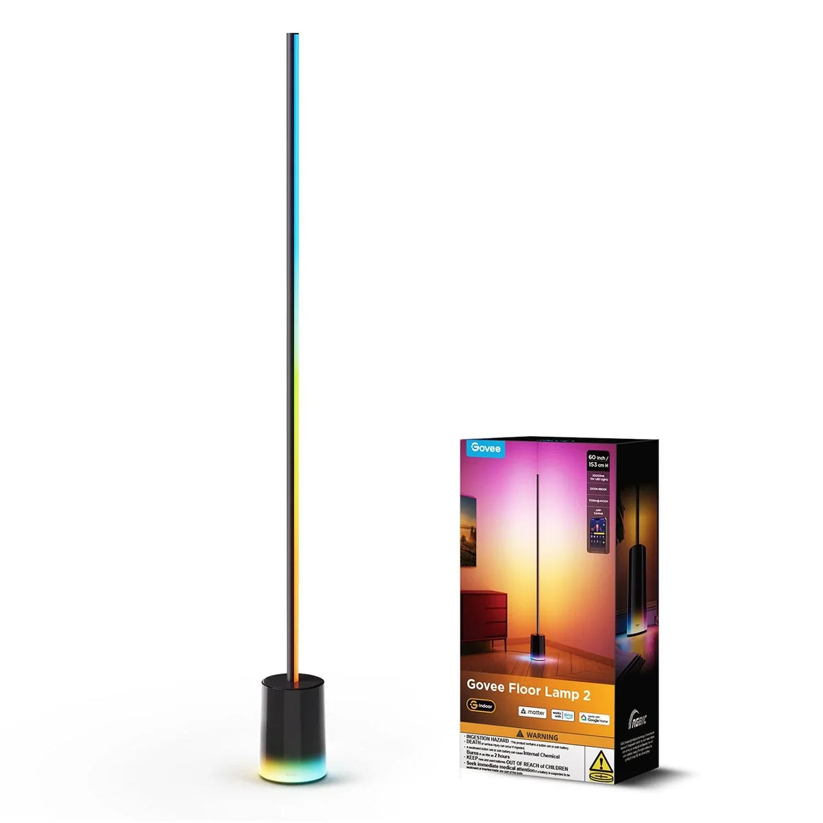 Govee RGBICWW 60 Smart Floor Lamp 2 - USA MEGA SHOP
