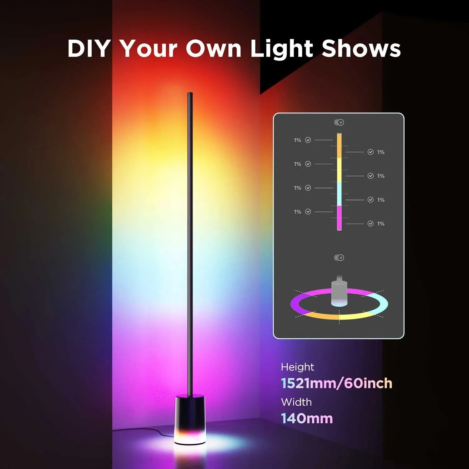 Govee RGBICWW 60 Smart Floor Lamp 2 - USA MEGA SHOP