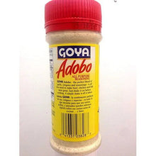 Goya Adobo all-purpose seasoning jar with red cap and barcode label