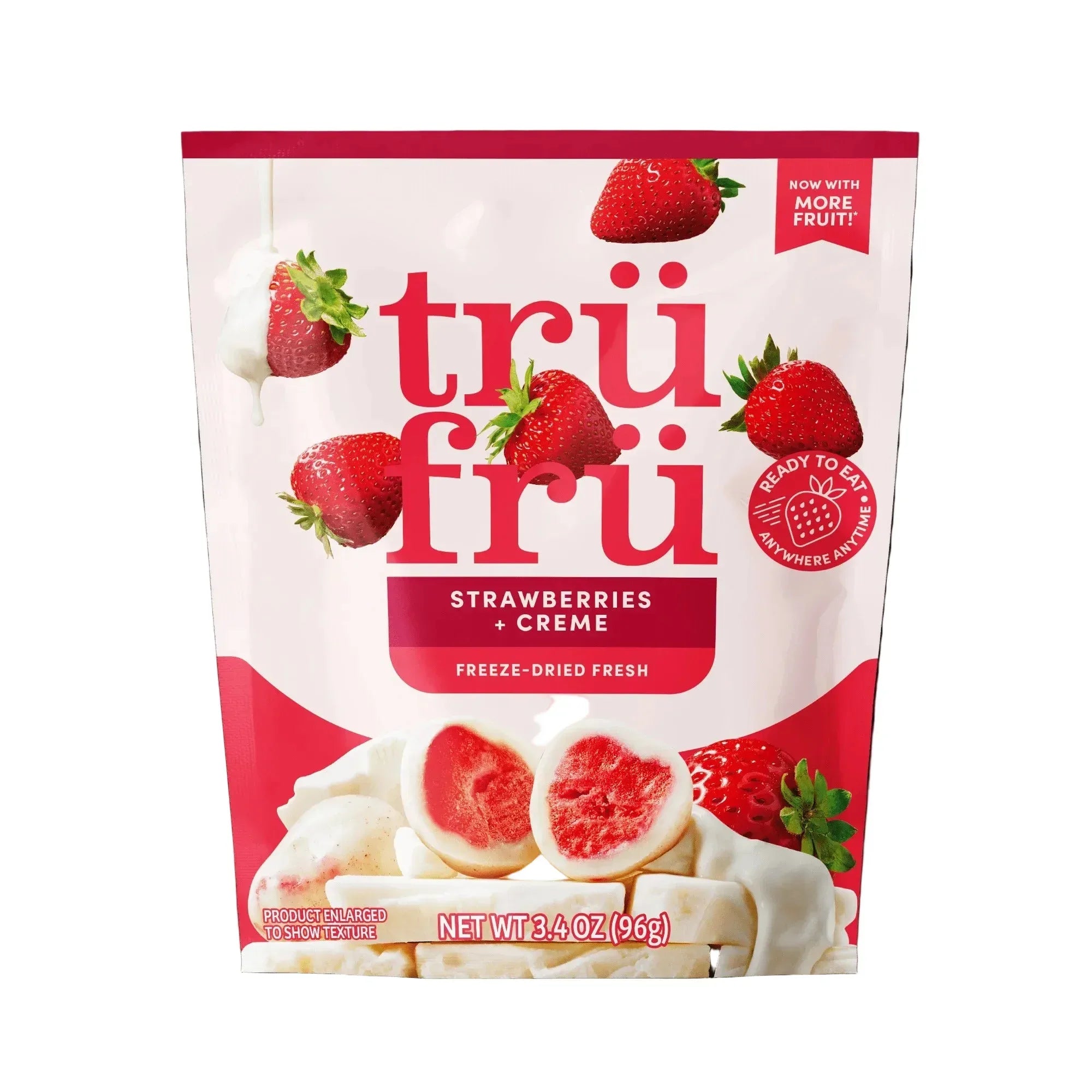 Tru Fru Freeze Dried Strawberries & Crème, 3.4 oz