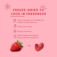 Tru Fru freeze-dried lock-in-freshness graphic with strawberry and heart shapes