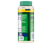 Kraft grated Parmesan cheese jar, back label with nutrition facts and barcode