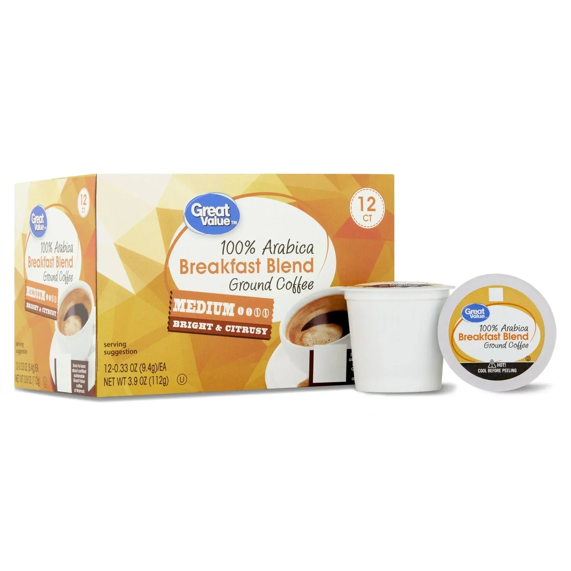 Great Value Blueberry Coffee Pods, 12 Count